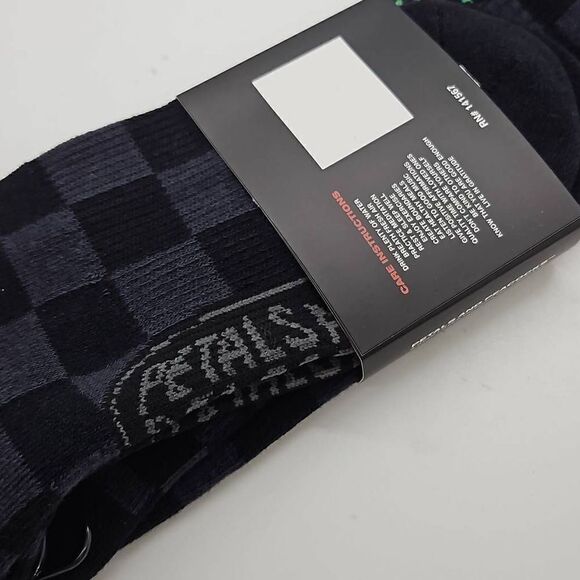 Smile More Affirmations Checkered Crew Unisex Socks One Size Fits Most - Picture 3 of 7